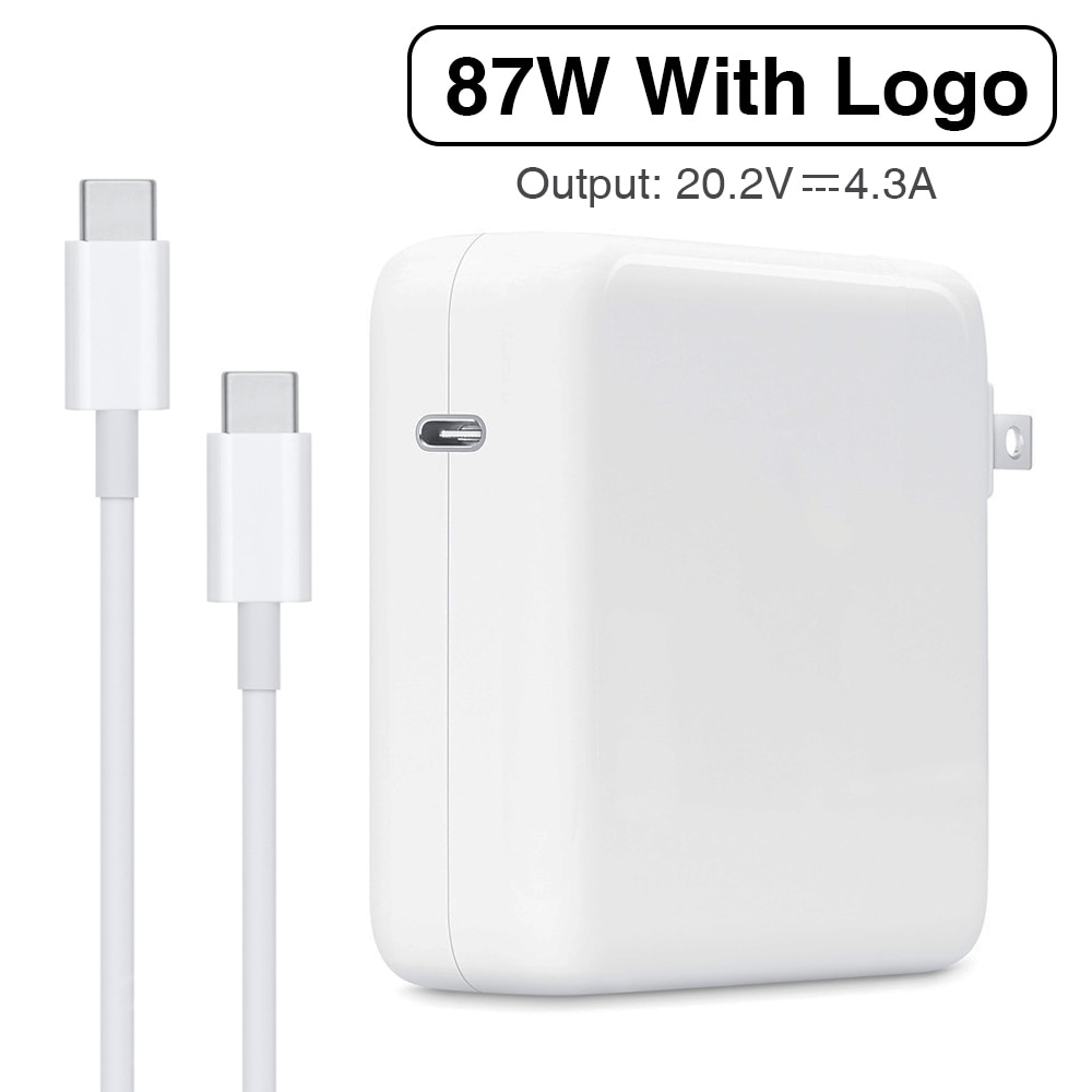 87W PD Power Adapter USB Type-C Lader Met USB-C Oplaadkabel Voor Apple Macbook pro 15 -inch A1706 A1707 A1708 A1719