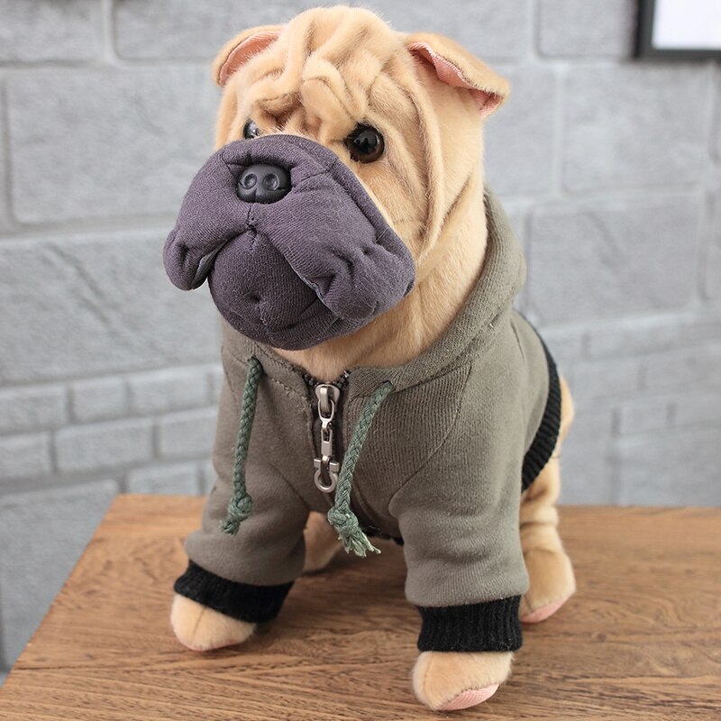 30Cm Simulatie Hond Knuffel Bulldog Shar Pei Hond Kinderen Soft Gevulde Pluche Speelgoed home Decor Pet: H