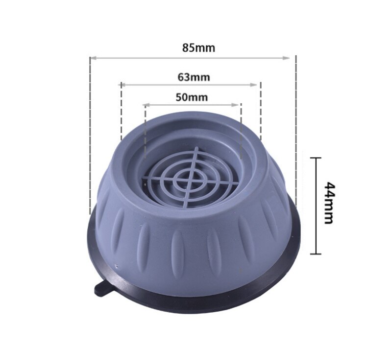Almohadillas antivibración para los pies, alfombrilla de goma antivibración para lavadora, almohadilla antideslizante fija Universal para el hogar, 4 piezas
