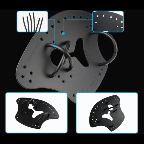 1 Paar Zwemmen Paddle Verstelbare Pvc Hand Zwemvliezen Handschoenen Hand Fin Training Duiken Paddle Handschoenen Paddle Water Sport Apparatuur