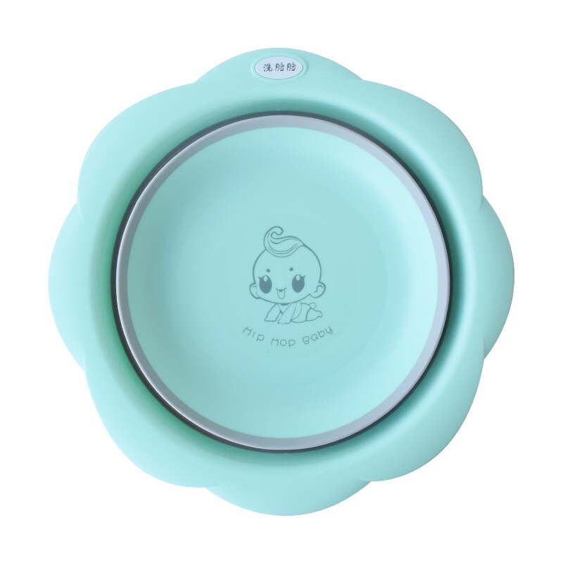 1PC bébé pliant lavabo ménage enfants dessin animé pliant pied cul bassin bébé télescopique Portable épais plastique petit bassin