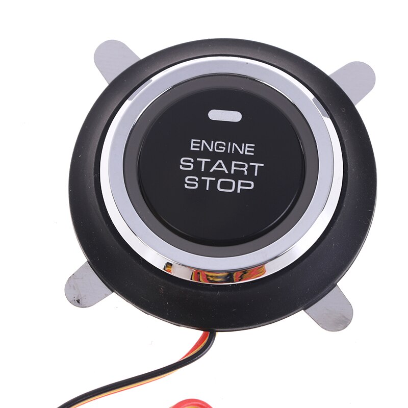 Botón pulsador de arranque de motor de coche, interruptor de arranque de entrada sin llave, 12V, 1 ud.