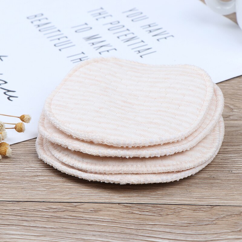 4Pcs/bag Nursing Pad Galactorrhea Natural Organic Cotton Washable Breast Pads