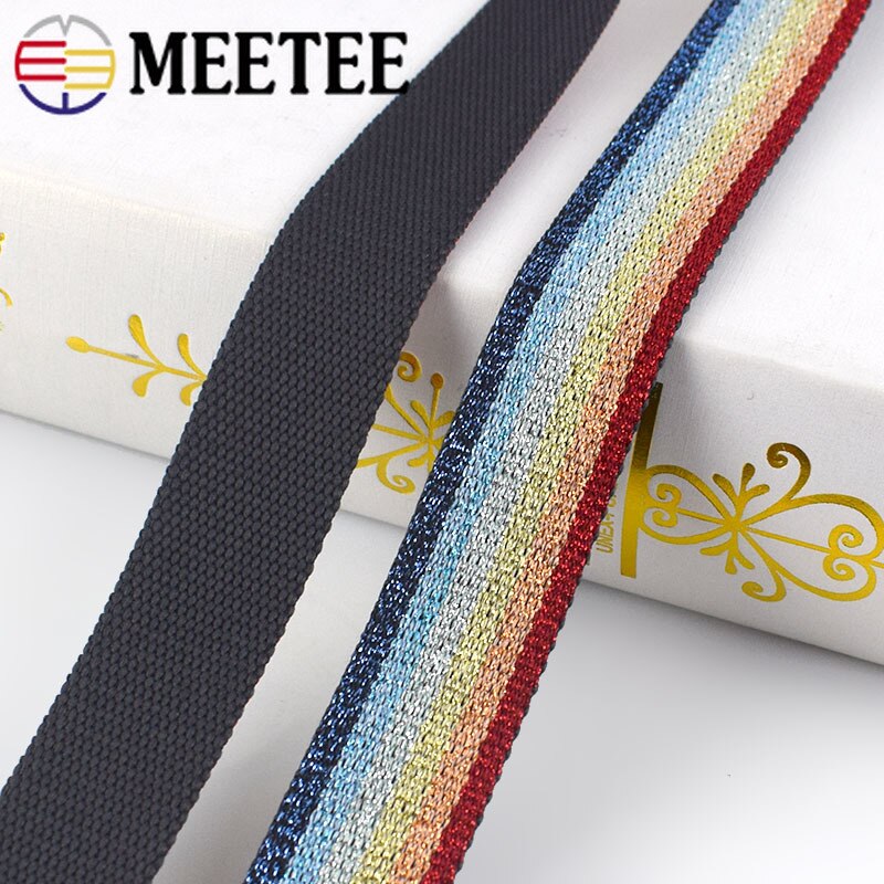 3 M 25 Mm Polyester Katoen Streep Jacquard Omboordsels Tapes Rugzak Tas Riem Riem Linten Diy Naaien Tape Biais accessoires
