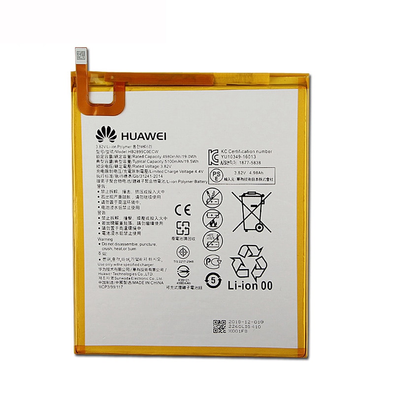 5100 Mah Originele Batterij Voor Huawei Mediapad T5 10 AGS2-L09 AGS2-W09 AGS2-L03 AGS2-W19 Tablet Batterij