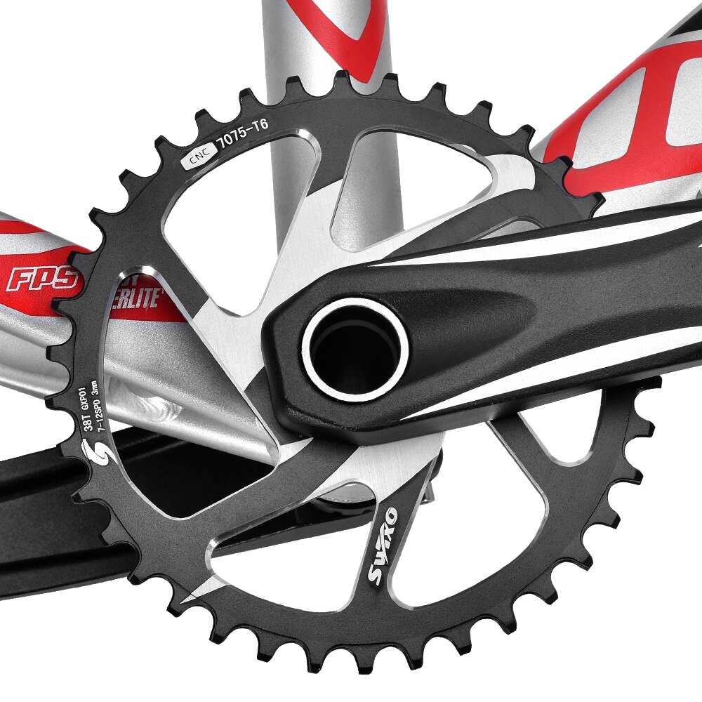 SWTXO-plato redondo GXP, corona de bicicleta de 3mm y 6mm, Compatible con SRAM SHIMANO 32 34 36 38t, rueda dentada para bicicleta de montaña