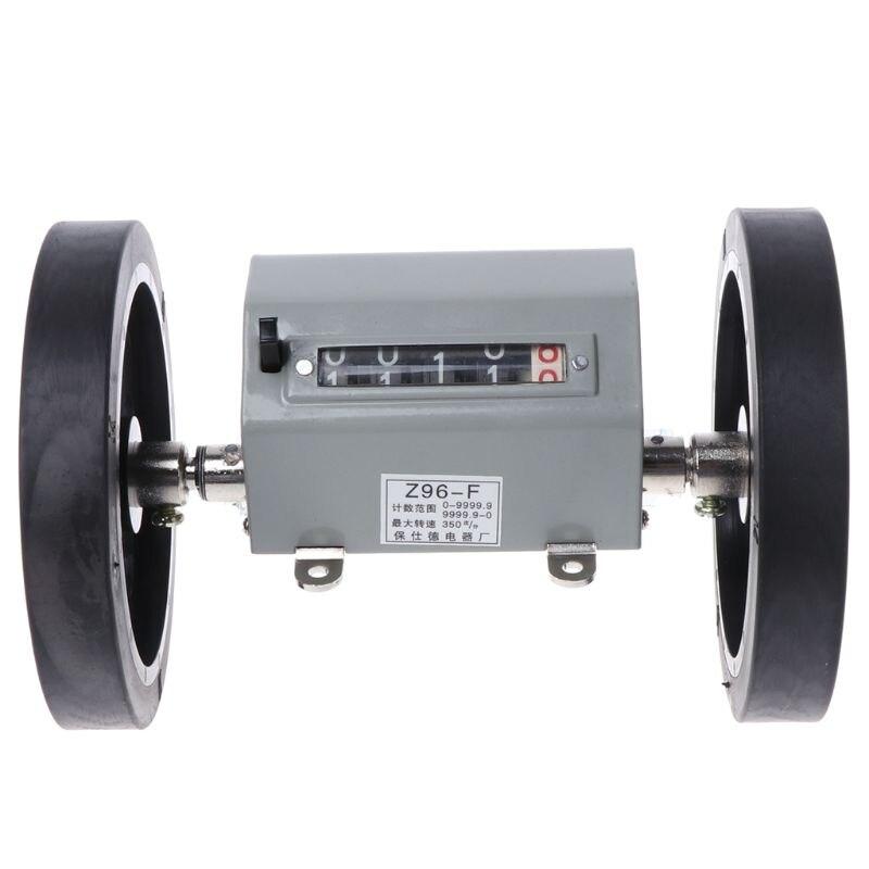 Z96-F Mechanical Length Distance Meter Counter Double Rolling Wheel 0-9999.9m GXMA