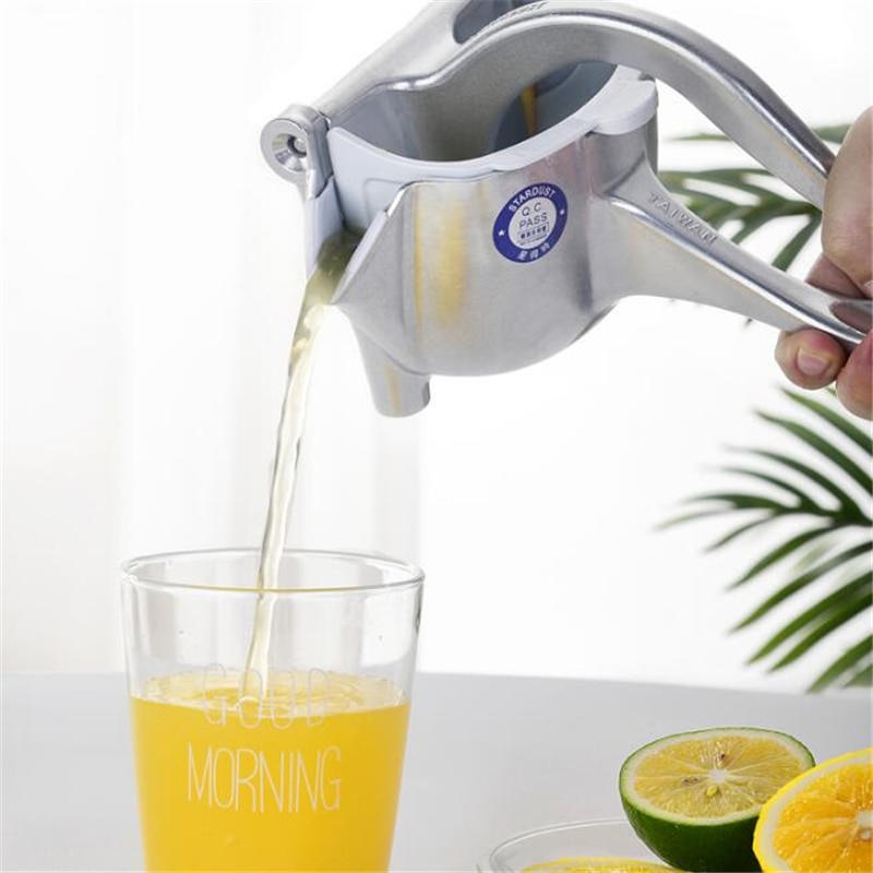 Silver Aluminum Alloy Manual Juicer Lemon Sugar Cane Juicer Home Detachable Fruit Juicer Kitchen Tool