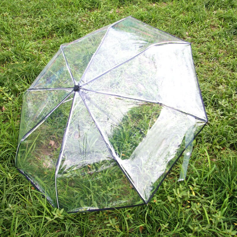 Paraguas plegables automáticos, transparentes, paraguas portátil, paraguas para lluvia, paraguas bonito para mujer