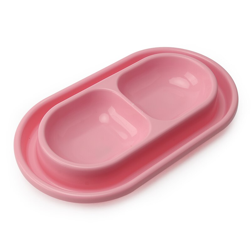 Double bol en plastique pour animaux de compagnie, fournitures d'alimentation pour chat, bol de nourriture pour chien, anti-fourmis, plat d'eau