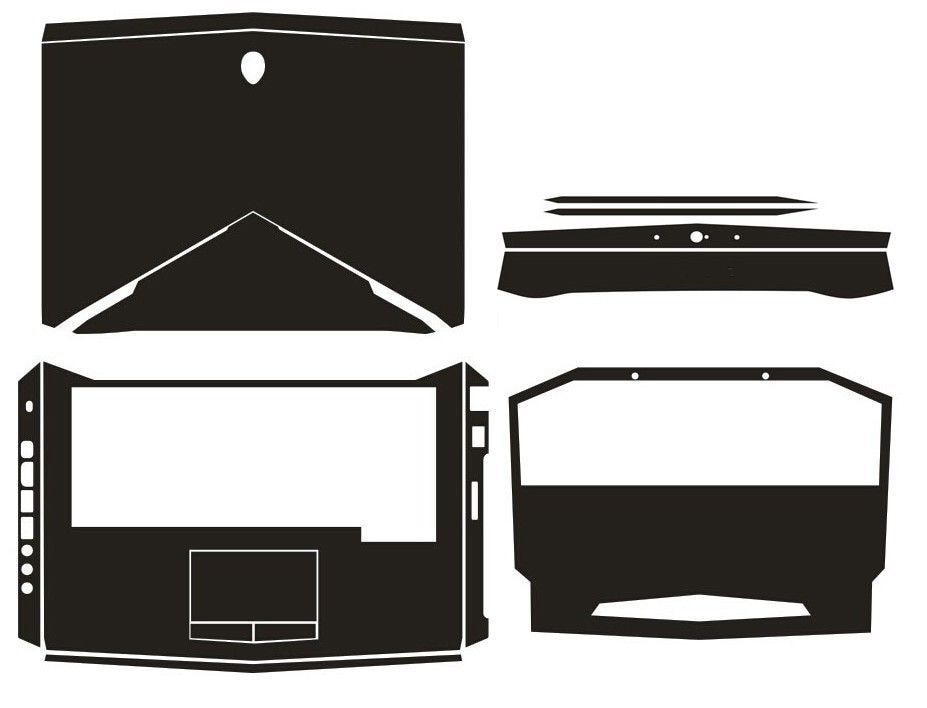 Autocollant pour ordinateur portable peau décalcomanie fibre de carbone couverture Portector pour Alienware 14 M14x ANW14 ALW14 R3 14 libération