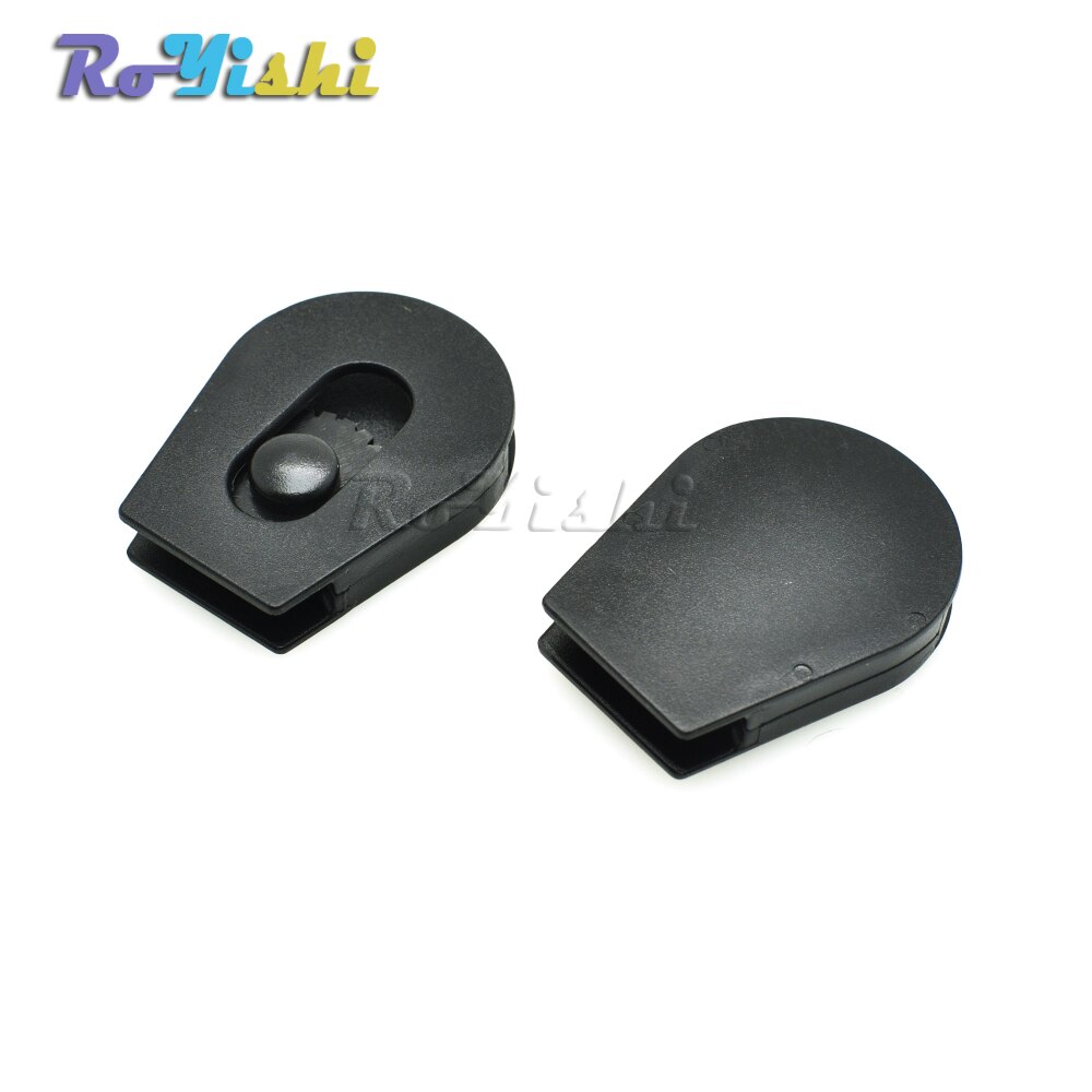 50pcs/pack 1/8"(4mm)Cord Lock Ends Stopper Drawstring Sliding Plastic Wheel Pull-Strings Stopper For Shoe Cloth Bag