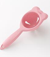1PC 17.5x6.5cm Cute Wheat Straw Plastic Egg Separator White Yolk Sifting Home Kitchen Chef Dining Cooking Gadget OK 0877: Pink