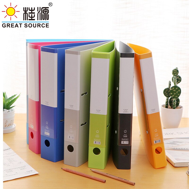 A4 Ordner Strongline Abs Op Board 40Mm (1.58 ") wervelkolom Pull Briefpapier Document Opslag Diverse Heldere Kleuren (2 Stuks)