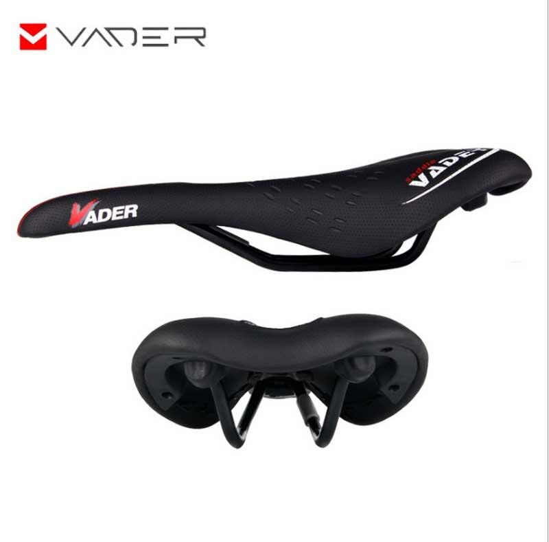 Banco de ciclismo vader branco e preto, banco de bicicleta para estrada mtb, mulheres e homens à prova d'água, couro pu confortável