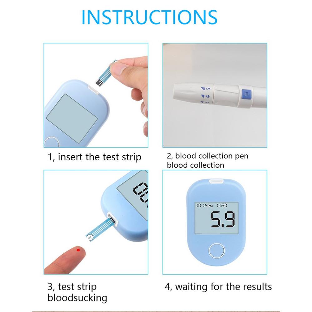 1 kit de testeur de glycémie avec une grande vitesse de détection ast de de police sans attendre longtemps précise