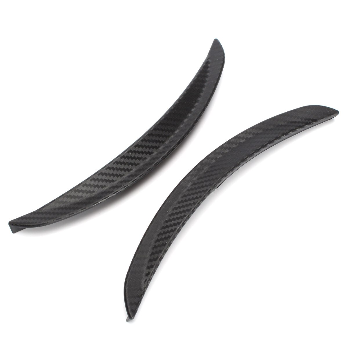 2 Stuks 24.5 Cm Universele Auto Carbon Fiber Fender Flares Spatlappen Splash Guards Arch Wiel Wenkbrauw Lip Voor Auto truck Suv