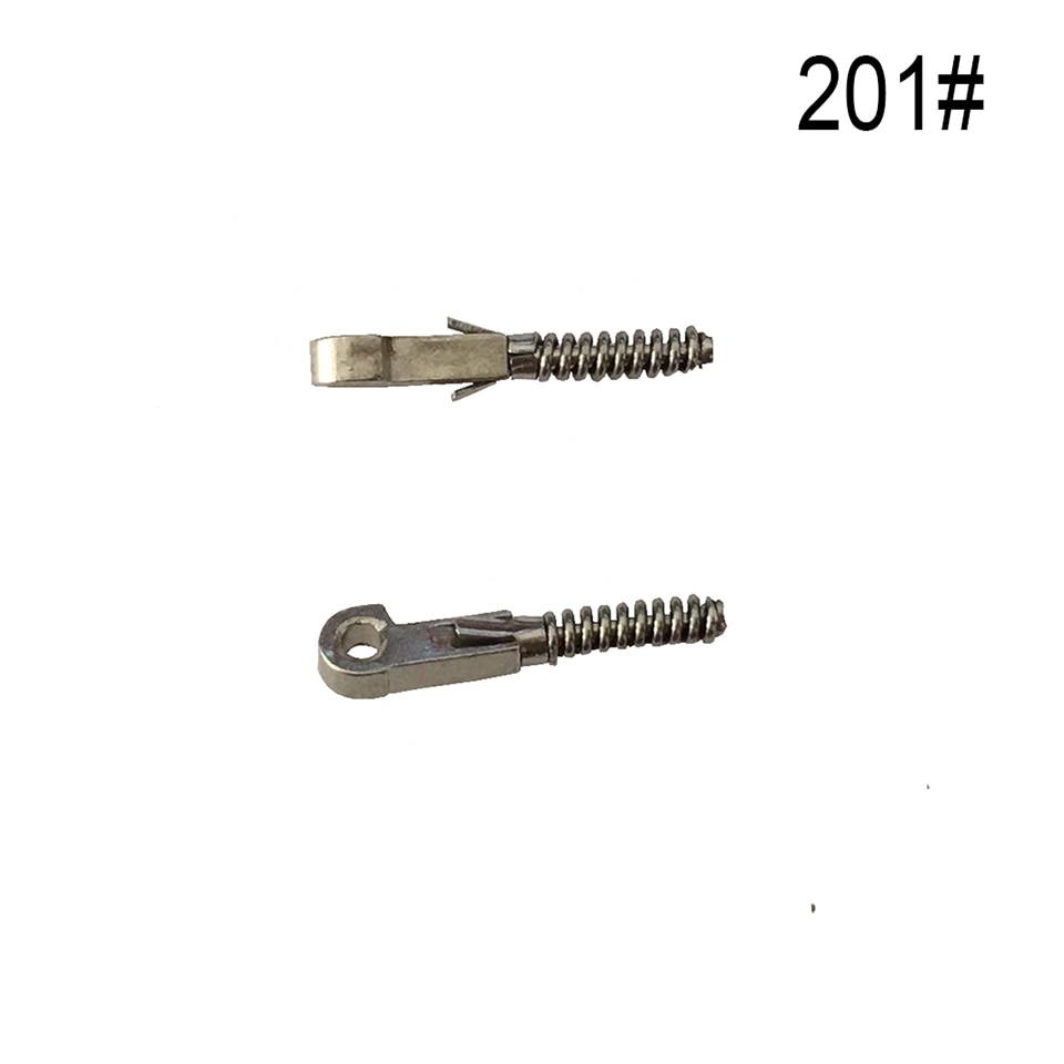 Inserciones de resorte 100 Uds para reparar gafas rotas patillas flexibles resorte roto pieza de repuesto #201