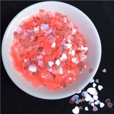 Rose Crystal 3mm 4mm 6mm Multi Size 3000 stks Liefde Hart Vorm Losse Pailletten Pailetten voor Nagels art, bruiloft decoratie confetti: Blood Pink Color