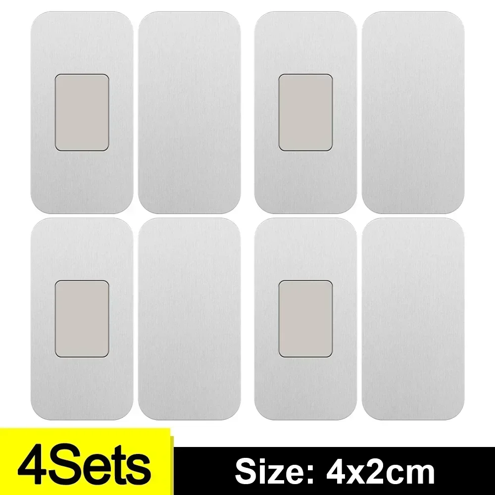 1/6Sets Magnetische Kast Vangt Deur Stop Zelfklevende Onzichtbare Verborgen Magneet Kast Meubels Kast Lade Dichter Keuken: Oranje
