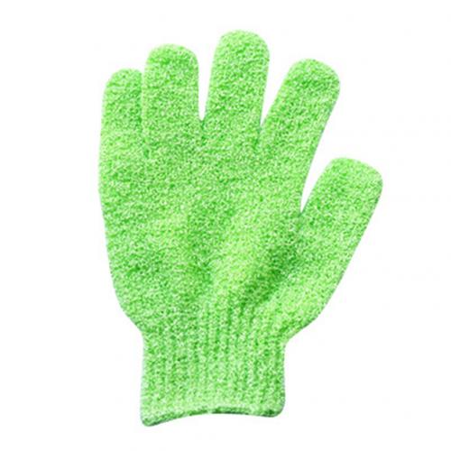 1Pc Shower Bath Exfoliating Wash Skin Spa Massage Scrub Body Scrubber Fine Glove Shower Gloves Bath Gloves Foam Bath Scrubber: Green