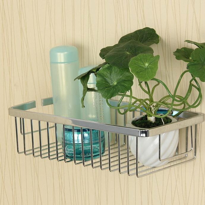 30/45cm brass antique golden oil rubbed brone bathroom shelf, wall mounted bathroom basket: stainless steel 30cm