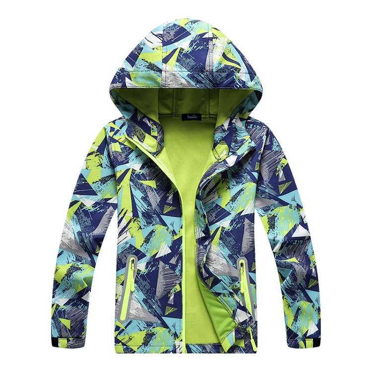 Jungen Tarnung Vlies Jacken freundlicher Oberbekleidung Warme Polar- Mantel freundlicher Kleidung Wasserdicht Winddicht Jacke Für 6 8 10 12 14 jahr: 3 / 6