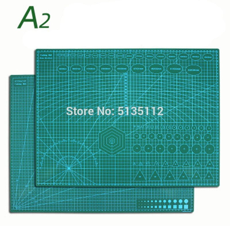 1 pièces -A2 60x45cm couture coupe tapis réversible gravure planche à découper tapis fait main outils à main: Default Title