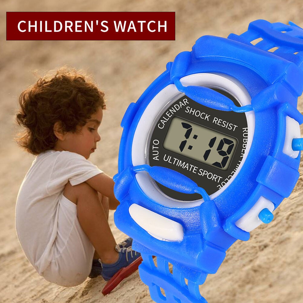 Kids Casual Electronic Watch Children Silicone Sports Watches Lightweight and Durable XIN