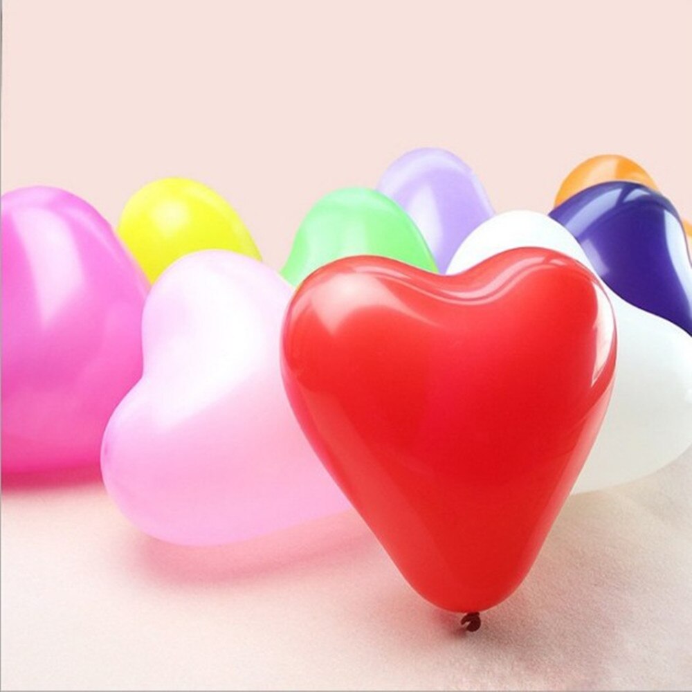 100 STUKS hartvormige latex ballon bruiloft arrangement verjaardag Romantische ballon scene layout