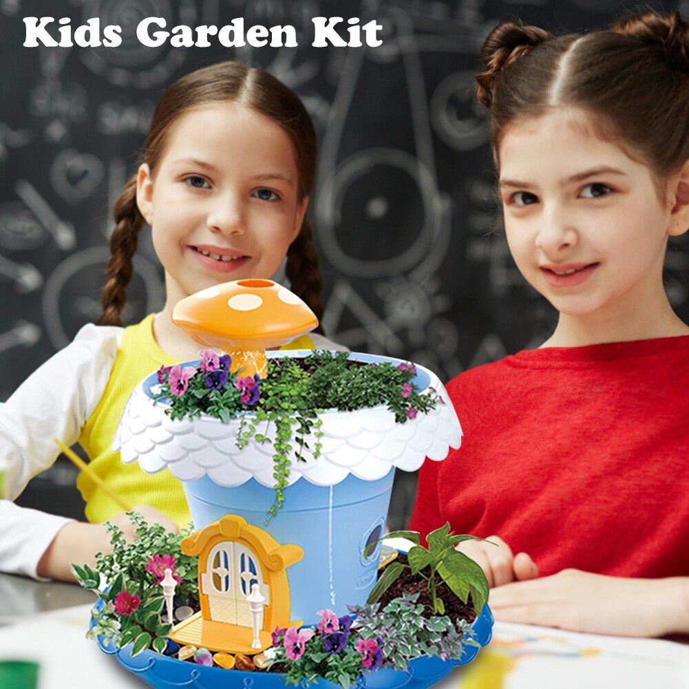 DIY Fairy Tale Garden Magic House Play House Planting Potted Garden Educational Pretend Toy Girl Birthday