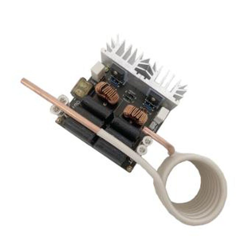 1200W 20A ZVS high frequency induction heating machine 18-50V high frequency quenching intermediate frequency furnace