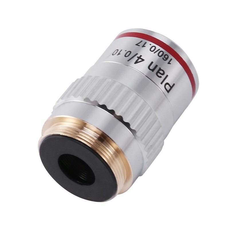 Microscope Plan Achromatic Objective Lens 4X Biological Metallurgical Microscope Objectives CNIM