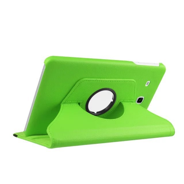 Funda abatible de cuero PU giratoria de 360 grados para Samsung Galaxy Tab A 9,7 SM-T550 T550 T551 SM-T555 TabA 9,7 funda para tableta: green