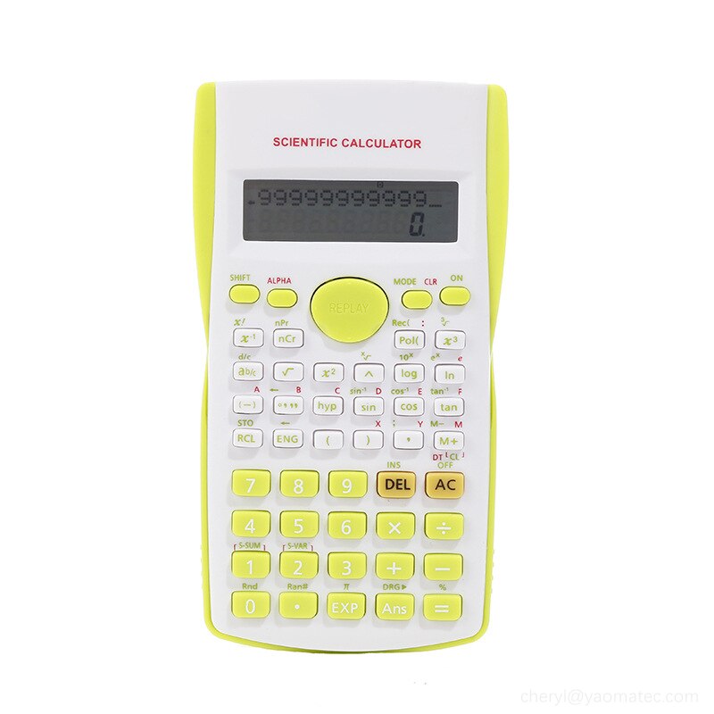 1pc Scientific Calculator Students Counter 12 Digital Calculating Machine Multi Function for Office School Home: Green