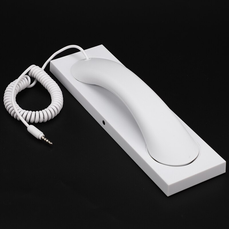 Retro Telephone Headset 3.5mm Microphone External Mobile Phone Microphone Base