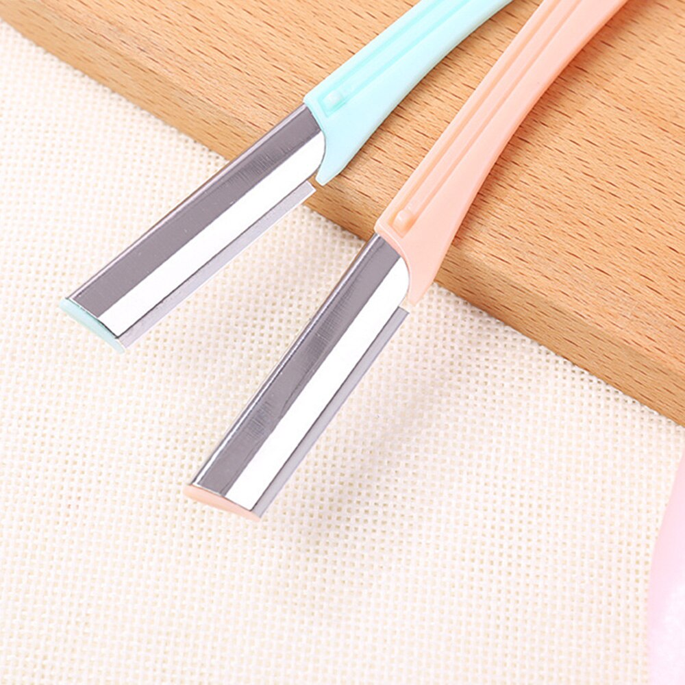 2pcs Eyebrow Razor Trimmer Portable Japan Simple Style Facial Hair Remover Shaver Trimmer Shaper Dermaplaning Tool for Women