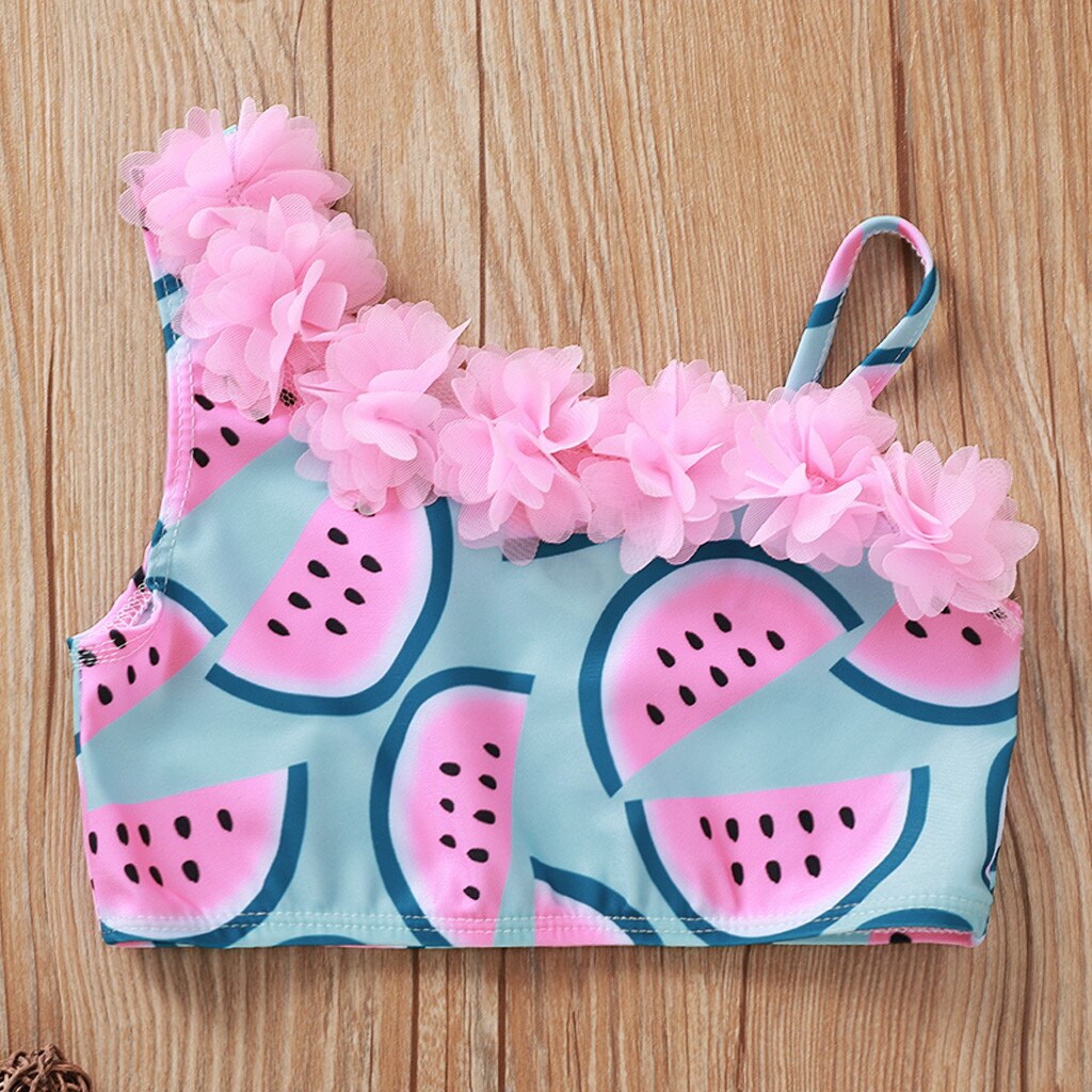 Watermelon Print Baby Swimwear Toddler Kids Girls Summer Swimwear Swimsuit Bikini Outfits Infant Bikini Toddler Girl Swimsuit