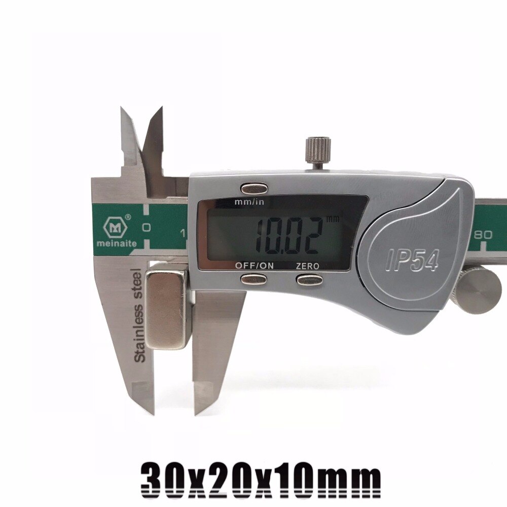 1/2/5 stk stor super sterk kuboid blokkmagnet sjelden jord neodym  n50 30 x 20 x 10 mm 30*20*10mm