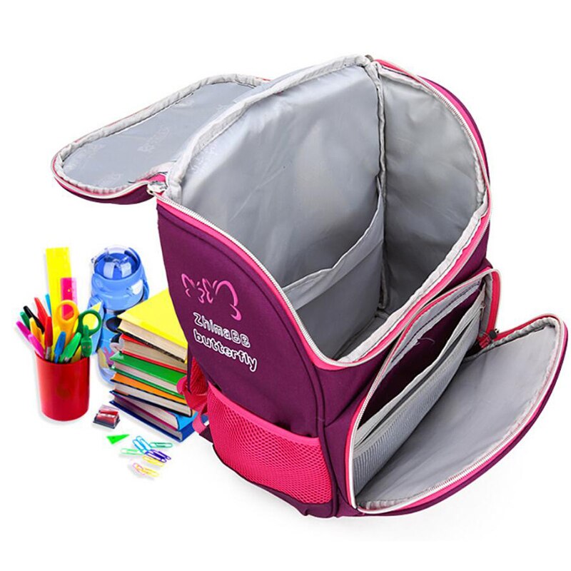 1-5 Grade enfants sacs d'école enfants sac à dos école pour garçons filles école sac à dos enfant étanche grand papillon sac à dos enfants