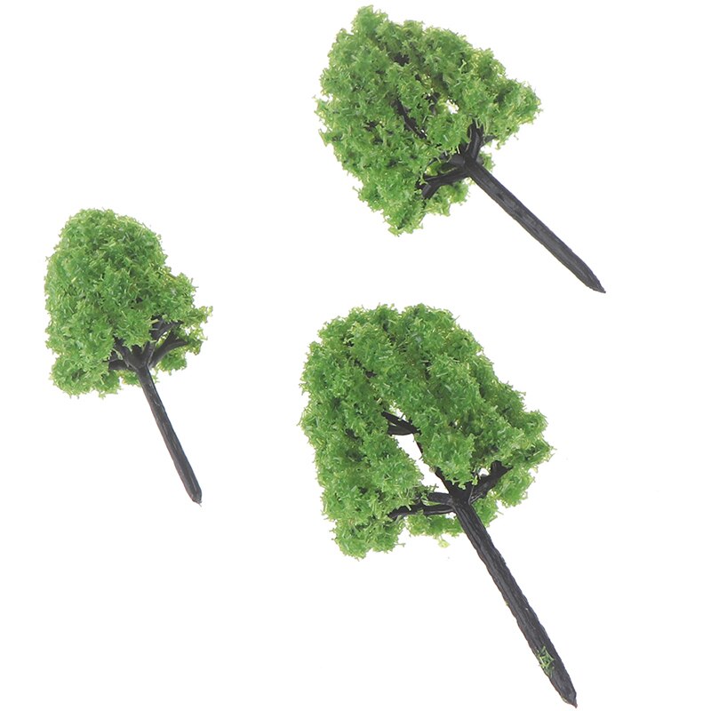 10Pcs Schaal Architectonisch Model Bomen Railroad Layout Tuin Landschap Landschap Miniaturen Tree Building Kits Speelgoed Voor Kinderen