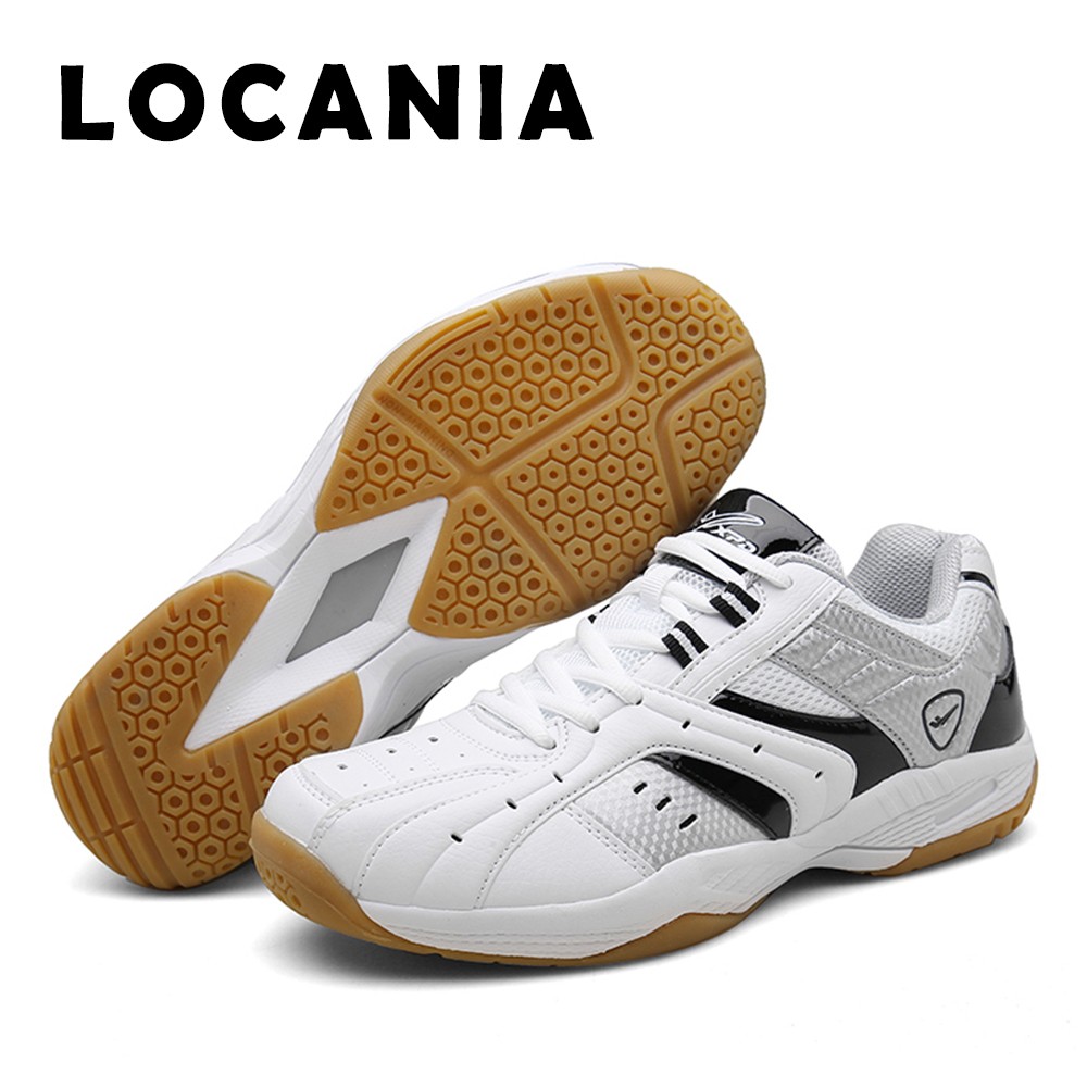 Unisex Badminton&table tenis Shoes PU Vamp Breathable Shock Absorption Antiskid Thickened Heel Support Stabilize Trainers 36-45