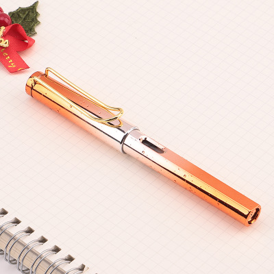 Regenbogen Farbe Brunnen Stift Für freundlicher Schreiben Schule Bürobedarf Kawaii Schreibwaren Stift Schreiben Werkzeug 0,38mm: Orange