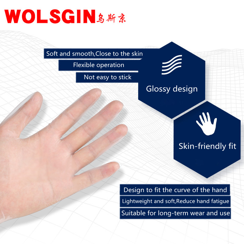 20 disposable pvc gloves latex nitrile nitrile rubber waterproof gloves workshop work plastic food grade thick film finger cots