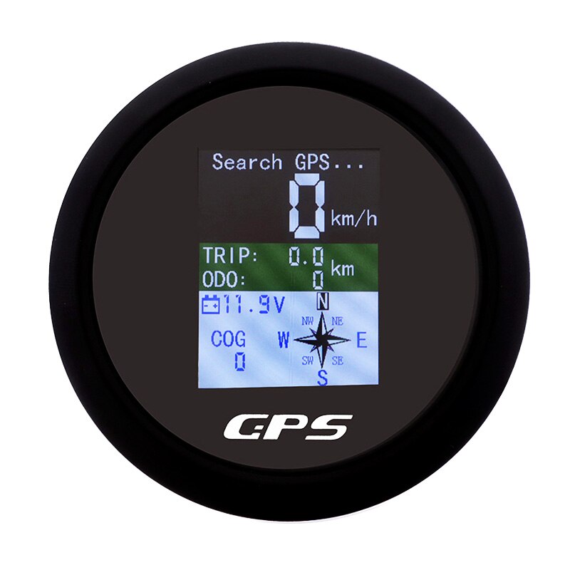85mm Auto Digitale GPS Tacho Messgerät TFT Bildschirm MPH Knoten Km/h Eingestellt GPS Antenne Für Stiefel Auto motorrad Kilometerzähler: BN
