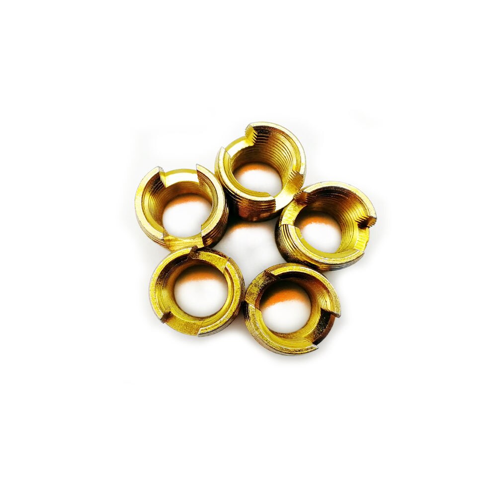 Buje de tornillo de inserción autorroscante galvanizado, 10 M6a-1.0, 302, tipo ranurado, inserción de rosca de alambre, reparación de tuerca autorroscante