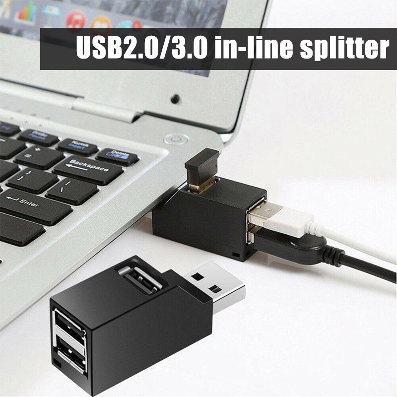 3 in 1 USB 3.0 Hub For Laptop PC Computer USB 3.0/2.0 Splitter Adapter For Notebook Dell Lenovo Computer Accessories