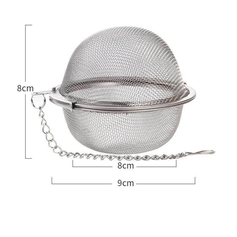 Infusor de té de acero inoxidable, difusor de hojas de té, colador de bola de condimentos de especias, tetera, filtro de café de malla fina, accesorios de cocina: Chocolate
