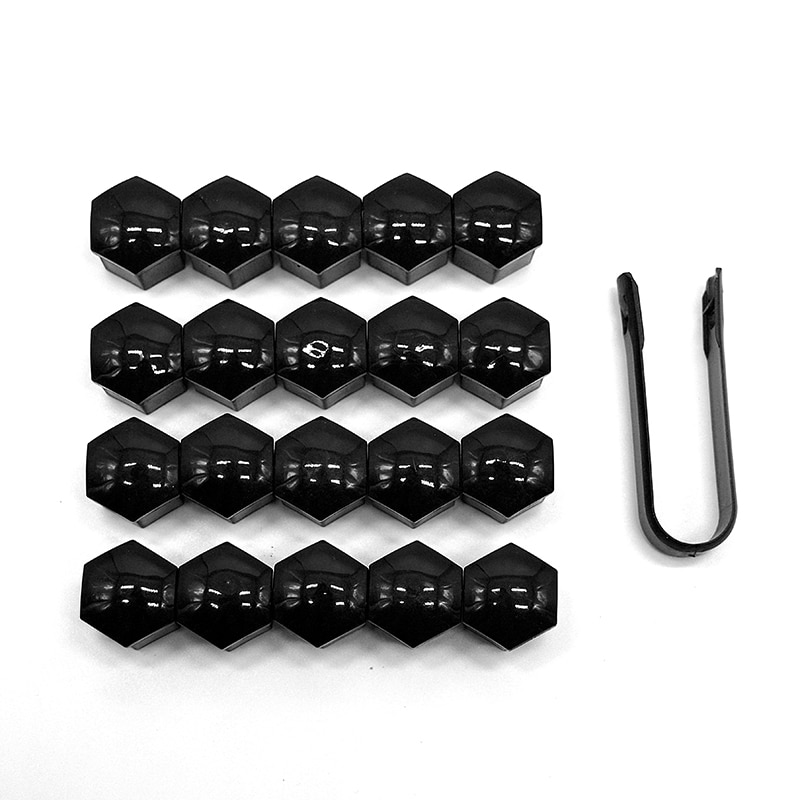 20 Pcs Car Wheel Stud Nut Bolt Covers Cap Remover Tool Key Tweezers Removal Dismantle Tool Fits For Universal Car Auto