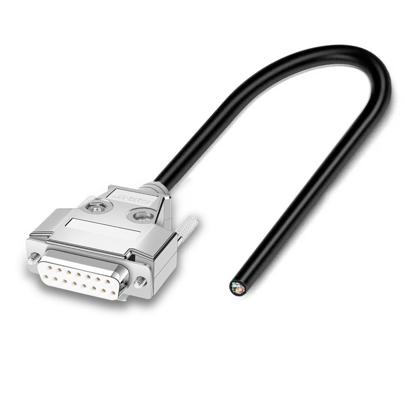 DB9 DB15 DB25 Connector Cable 24AWG 9/15/25 Pin Soldering-free Signal Line Male Female RS232 Serial Port Plug Shielded Data Wire: Beige / 50-79Pcs